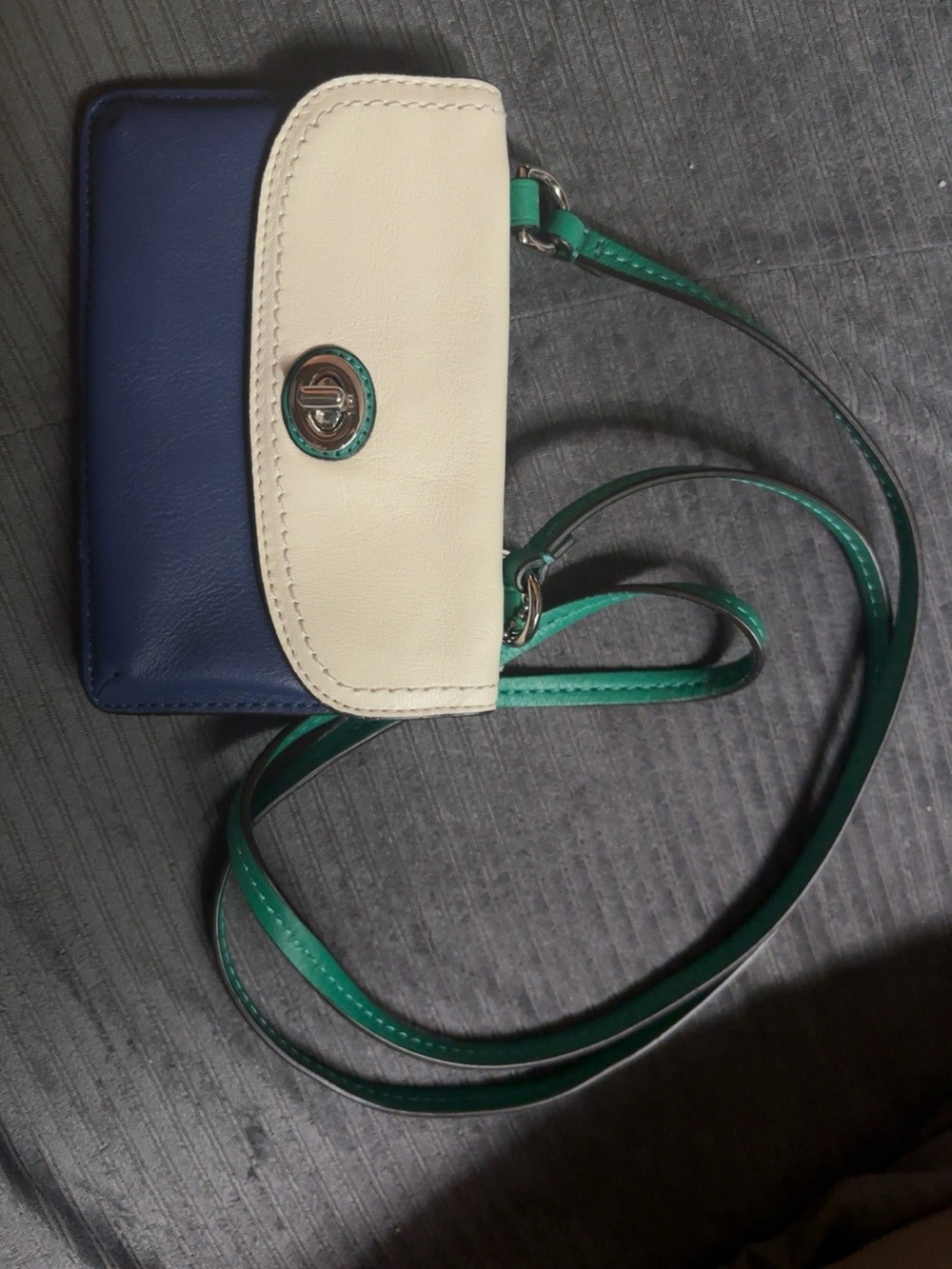 Coach Colorblock Leather Crossbody Wallet - Picture 1 of 6